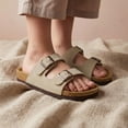 thumbnail image 6 of Cushionaire Lane Boys and Girls Sandals, Comfortable Cork Footbed Slide Sandals with Adjustable Straps and Supportive Cushioned Design - Kids Summer Sandals, 6 of 13