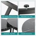 thumbnail image 5 of Semiocthome Modern Nesting Coffee Table Side Table Set of 2 for Living Room in Black, 5 of 9