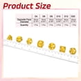 thumbnail image 2 of Polyhedral DND Dice Set, 7 Pcs DND Acrylic Dice for RPG Role Playing Table Games Tabletop Gaming Accessories, Transparent Yellow, 2 of 6