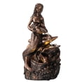 thumbnail image 2 of TERESA'S COLLECTIONS 21" Large Mermaid Water Fountain, Outdoor LED Light with Auto Silent Pump, Garden Decor for Patio, Gift for Mom, 2 of 6