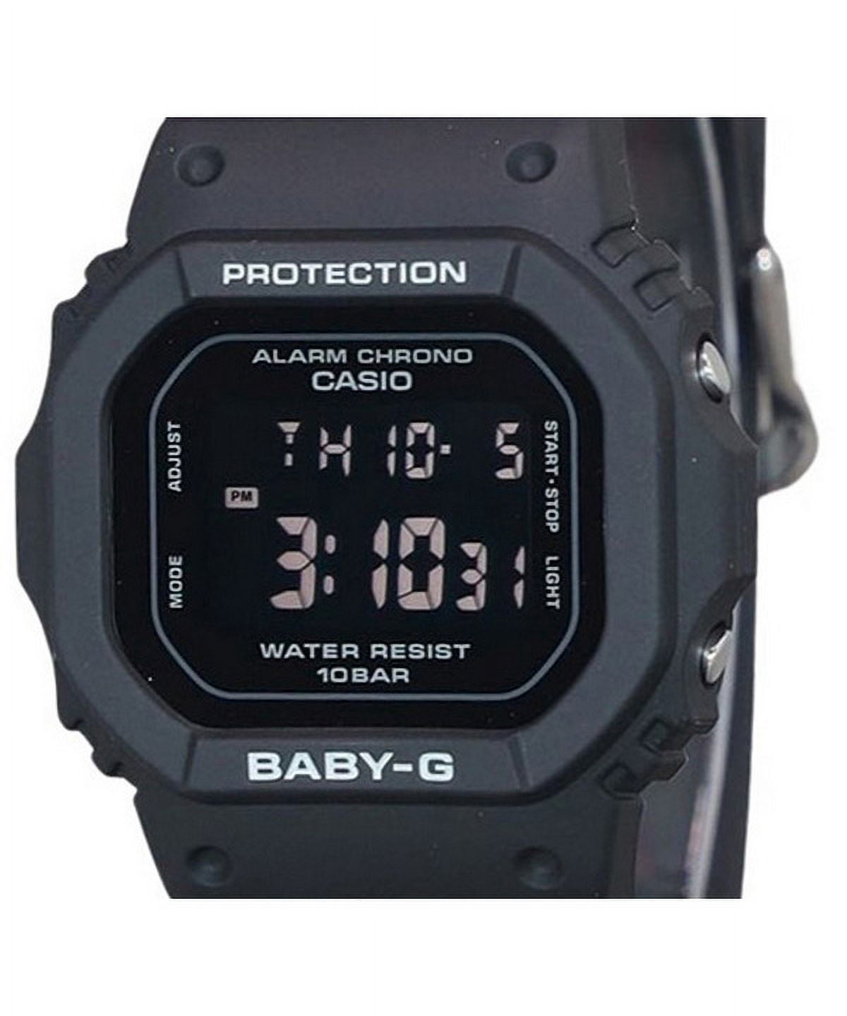 Casio Baby-G Digital Black Resin Strap Quartz BGD-565U-1 100M Women's Watch