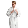 thumbnail image 3 of Men's Waffle Spa Bathrobe - Long, Lightweight, Absorbent, 3 of 5