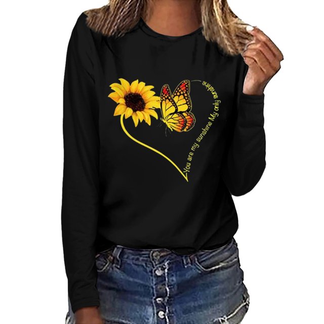 Puntoco Mujer Imprimir Casual Impresión Manga Larga Sudadera Pullover tops Blusa Puntoco Puntoco-1131