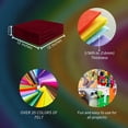 thumbnail image 4 of FabricLA Acrylic Felt Fabric - Pre Cut | 12" X 12" Inches | DIY Craft, Hobby, Costume, Decoration | Dark Red A25 - 14 Pieces, 4 of 7