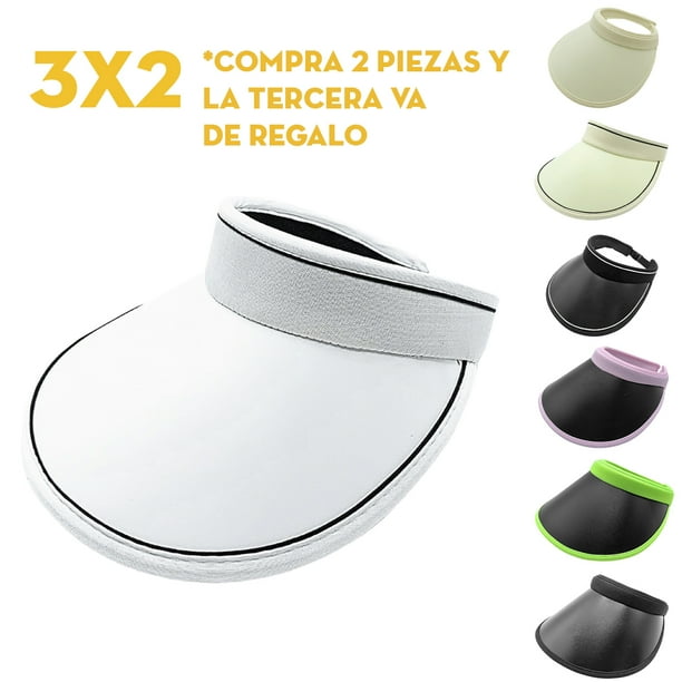 Visera Gorro Deportivo Protector Solar Y Rayos UV | para Exteriores Hombre/Mujer (Blanco/Negro) MIMA 2 Moderno