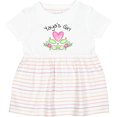 thumbnail image 3 of Inktastic Yaya's Girl Heart Flowers Girls Baby Dress, 3 of 5