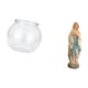 thumbnail image 5 of Acuario de escritorio,Pecera pequeña transparente,pecera,jarrón,mesa.,Estatua de Lutero,Colección religiosa de la estatua de la Virgen María,Figura de resina y Señora de Lutero, 5 of 8