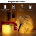 thumbnail image 4 of Wooden Folding Book Lamp, Magnetic Led Book Lamps, Decorative Lights/night Light, Usb Rechargeable Desk Lamp, Ideal Gift For Women/parents/kids (white, 4 of 4