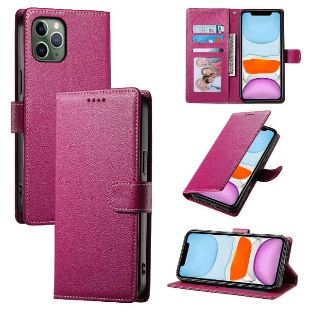 Funda para FOXDOCK iPhone 11 Pro – Cuero Premium, 3 ranuras para tarjetas, Protección contra impactos