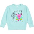 thumbnail image 2 of Inktastic My Yaya Loves Me Cute Dragonfly Toddler Sweatshirt, 2 of 4