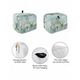 thumbnail image 2 of Fsddascl Spring Floral Small Toaster Cover 2 Slice, Kitchen Appliance Covers, Watercolor Summer Flowers Teal White Toaster Oven Cover with Loop, Bread Machine Cover Polyester Dust Cover Protection, 2 of 5