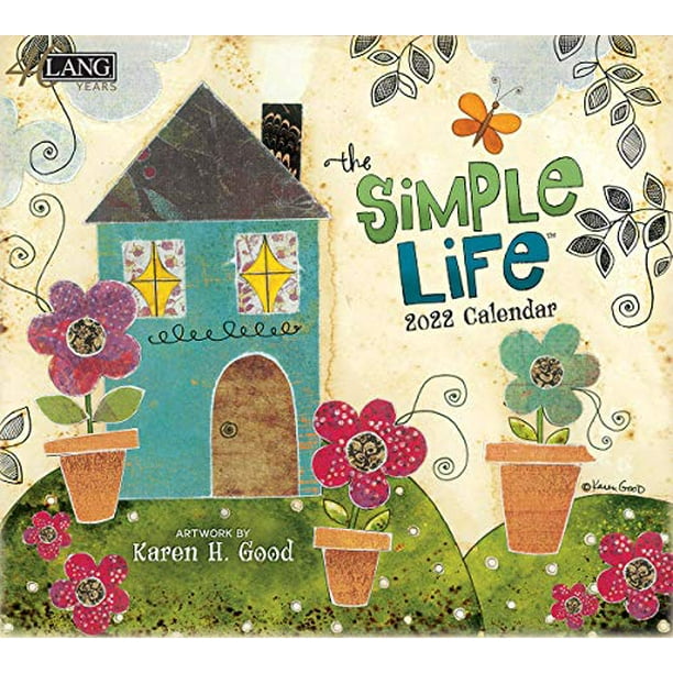 lang-simple-life-2022-wall-calendar-22991001879-walmart-walmart