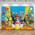 thumbnail image 4 of Fondo de Super Mario Bros para decoración de fiestas de cumpleaños infantiles, fotografía de fondo, pared de evento, pancarta de fotos para baby shower, 4 of 5
