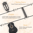 thumbnail image 6 of Tcbosik 38-inch Beginner Acoustic Guitar, Basic Starter Kit with Bag, Strap, Tuner, Capo, Picks and Strings, Matte Black, 6 of 10