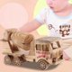thumbnail image 4 of Children Wooden Concrete Mixer Model Car Truck Engineering Vehicles Kids Toy, 4 of 4