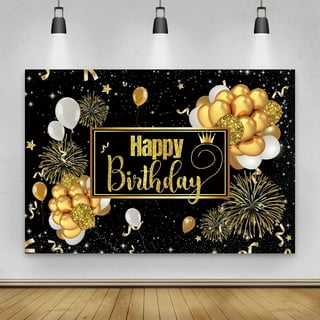 Glow Neon Birthday Backdrop - Glow in The Dark Let’s Glow Banner Backdrop  Black Light Themed Party Photography Background Photo Booth Backdrop