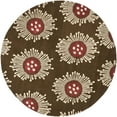 thumbnail image 4 of SAFAVIEH Soho Cedar Floral Wool Area Rug, Brown/Multi, 7'6" x 9'6", 4 of 8