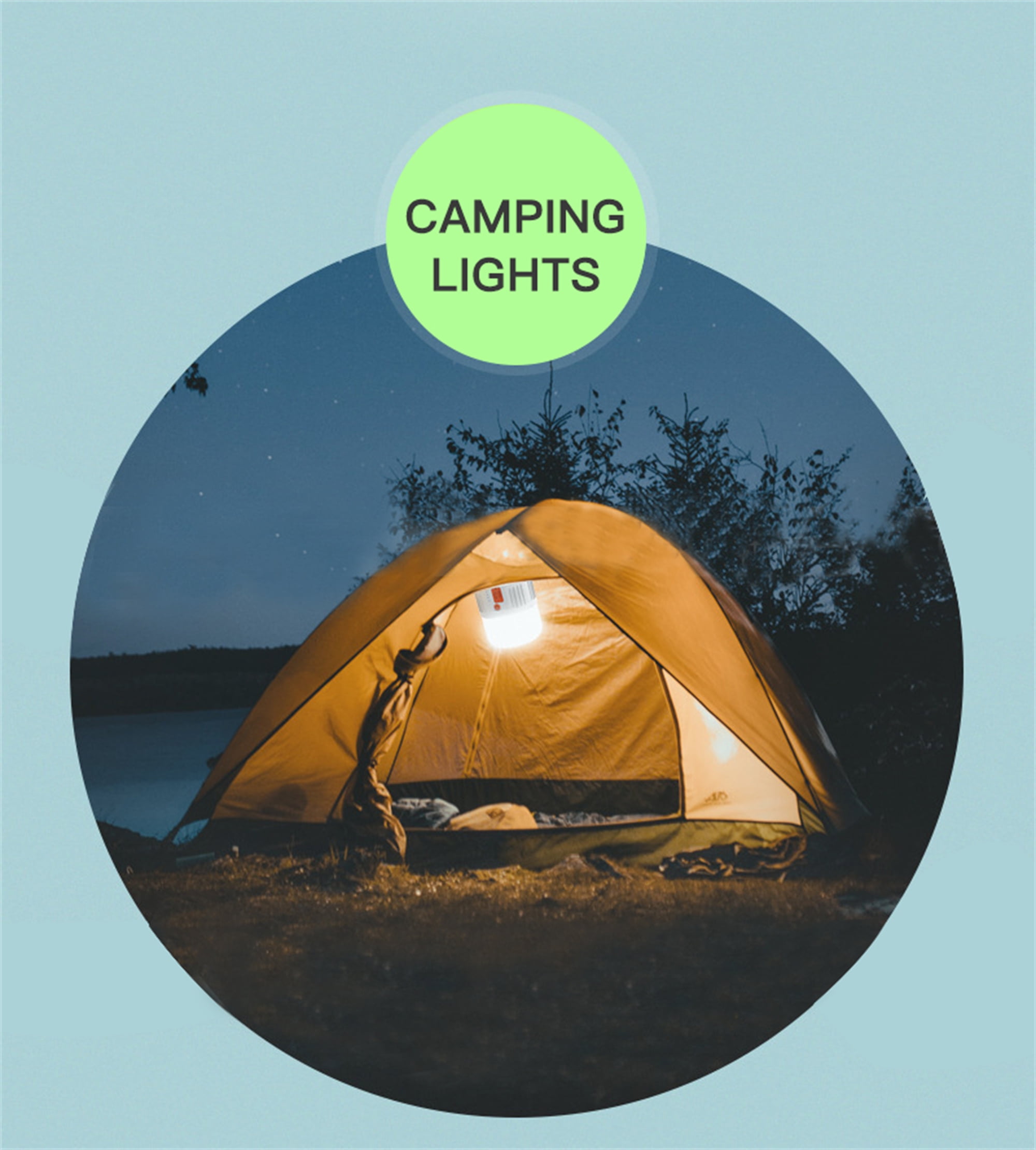  Camping String Lights-Camping Lantern with String Light(33Ft),Rechargeable  Flashlights with 4000mAh Charger,IP44 Waterproof Camping Lights,Portable  Lantern Flashlight for Emergency,Camping,Hiking : Sports & Outdoors