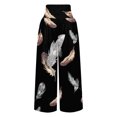 thumbnail image 3 of WILLBEST Pantalones Casuales para Mujer: Cómodos Pantalones Largos de Pierna Ancha con Cordón En La Cintura Alta para Uso Diario. Grande, 3 of 3