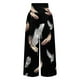 thumbnail image 3 of WILLBEST Pantalones Casuales para Mujer: Cómodos Pantalones Largos de Pierna Ancha con Cordón En La Cintura Alta para Uso Diario. Grande, 3 of 3