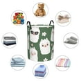 thumbnail image 6 of Kll Alpaca Faces Waterproof Foldable Laundry Hamper Bucket With Handles For Storage Bin,Kids Room,Home Organizer (Small), 6 of 8