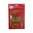 thumbnail image 1 of Holiday Time Metal 10ct Snowflake Hooks Ornaments - Gold, 1 of 4