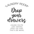 thumbnail image 2 of Brown, Victoria 12x14 White Modern Wood Framed Museum Art Print Titled - Laundry Words 4, 2 of 4