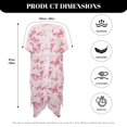thumbnail image 6 of HELLHERO Pink Butterflies Bathing Suit Cover Up Lightweight High Quality Fabrics Flowy Swim Coverup, 6 of 6