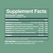 SaltStick Electrolyte Capsules with Caffeine, Salt Pills for Running and Sports, 100 Count