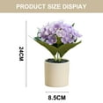 thumbnail image 2 of Simulación de hortensia bonsái, flor de seda, simulación de planta verde, decoración de interiores, planta artificial, planta en maceta, 2 of 5