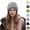 Gray, variant on Nmnitkp Women's Winter Fashion Ripped Knitted Large Head Circumference Solid Color Pile Hat Knitted Hat Gray