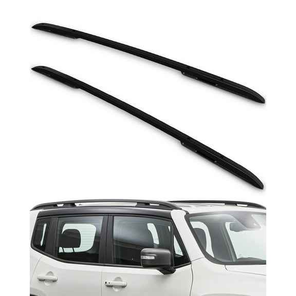 CCIYU Cargo Racks for Jeep Renegade 2015-2019 Rooftop Luggage Canoe Kayak Carrier Rack Black Roof Rack Cross Bar -