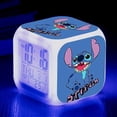 thumbnail image 1 of Disney Stitch Alarm Clocks Night Light Color Change 7 Led Desk Home Decor Anime Lilo&stitchs Stich Kids Cartoon Birthday Gift, 1 of 4