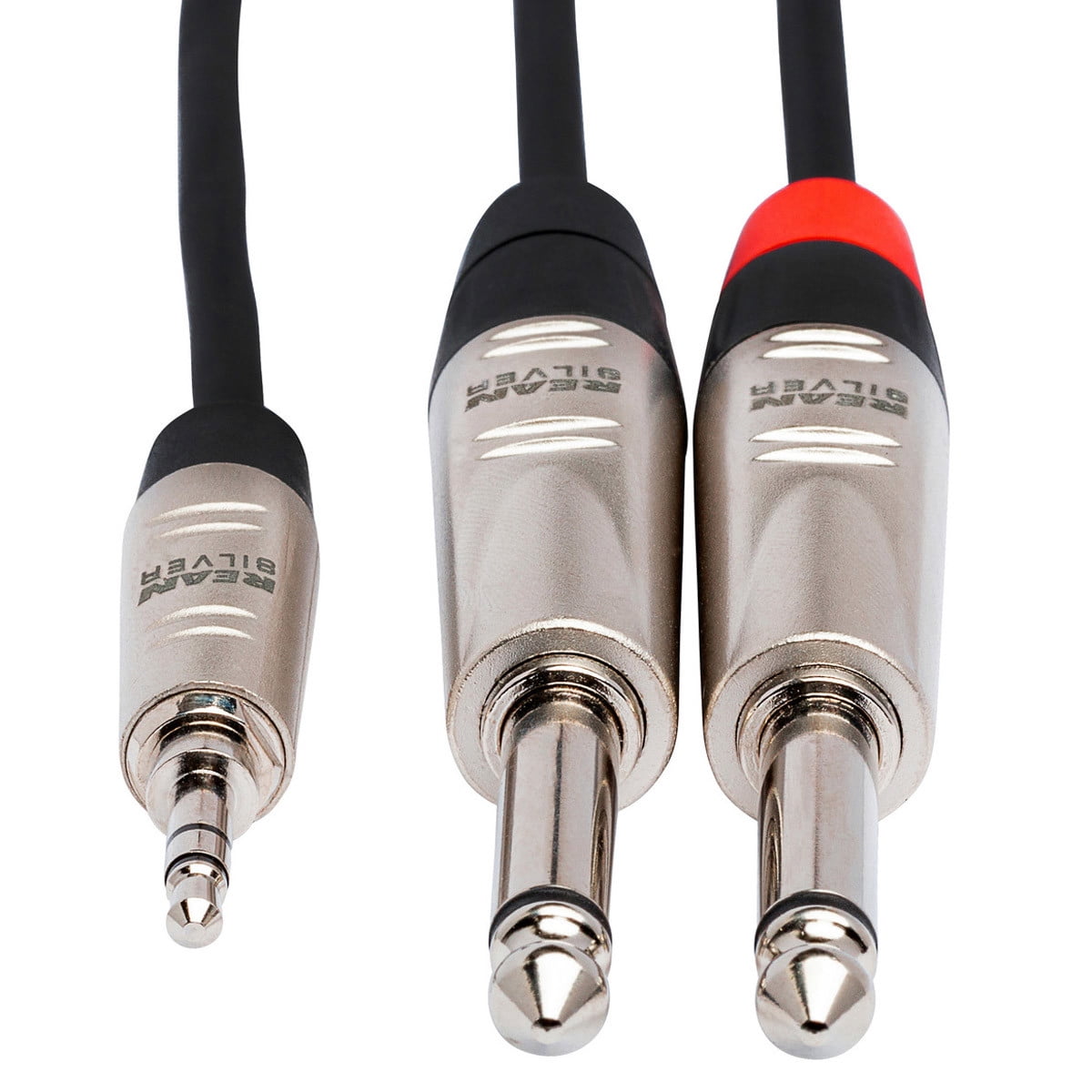 Hosa Technology Pro 6' Stereo Breakout, REAN 3.5mm TRS to Dual 1/4" TS