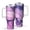 White, variant on 40oz Tumbler with Handle and Straw, Vacuum Insulated Stainless Steel Travel Mug, Fits Car Cup Holder, Liquid & Marble Print