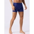 thumbnail image 2 of DARING DIVA Men's Casual Summer Solid Color Swimming Training Swim Trunks 36 Blue, 2 of 6