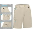 thumbnail image 2 of Little Donkey Andy Women's 10 Inches Quick Dry Hiking Cargo Shorts Lightweight Bermuda Golf Shorts Outdoor Travel Dark Khaki Size XL, 2 of 7