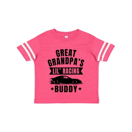 

Inktastic Great Grandpas Lil Racing Buddy Gift Toddler Boy or Toddler Girl T-Shirt