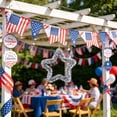 thumbnail image 6 of Nkmbld 2Pcs Patriotic Star Ornaments 4th of July Hanging Pendants for Tree Glitter Blue Red Star Charms with String for Independence Day Party Decor, 6 of 8