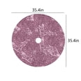 thumbnail image 3 of JeashCHAT 36 Inch Sequin Christmas Tree Skirt Glitter Christmas Tree Mat for Holiday Party Christmas Decorations, Pink, 3 of 9