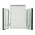 thumbnail image 1 of Benjara BM225872 Tri Fold Mirror Panel Frame Accent Decor with LED Light, Silver, 1 of 1