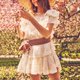thumbnail image 2 of Vestido mini con encaje de mariposa de TEELYNN con capas para mujer, vestido vintage de algodón blanco con bordado floral, vestidos de fiesta de verano 2021 de alta calidad, 2 of 5