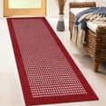 thumbnail image 5 of Findosom 20"x59" Hallway Runner Rug Non Slip Entryway Mat with Rubber Backing Machine Washable Laundry Runner Rug Long Indoor Doormat Entrance Floor Mat Runner for Garage Kitchen Laundry Red, 5 of 9