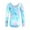Blue, variant on TOOYOU Girls Jumpsuit Fashionable Printed Long Sleeved Gymnastics Leotards For Girls Color Gradient Tie Dye Print Dance Training Leotard Children'S Skin Friendly Clothing Size 3-4 Years ,Black