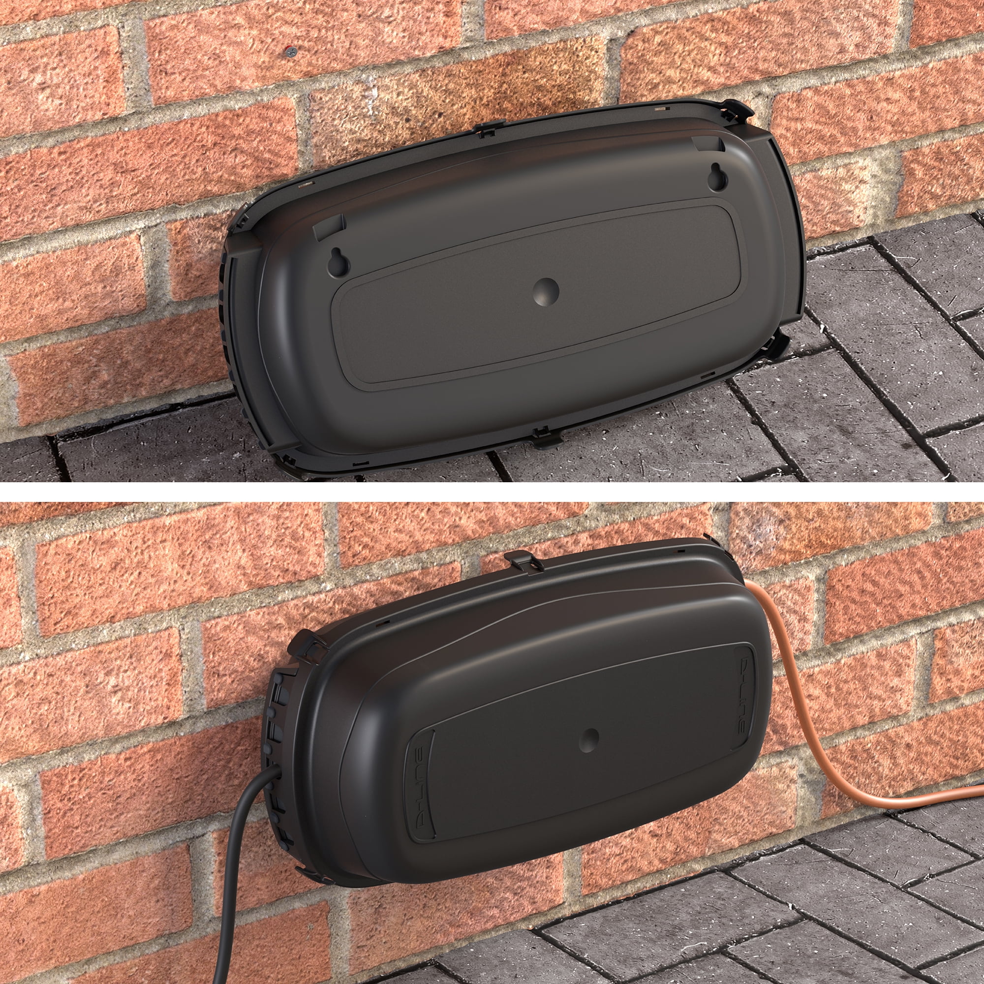 D-Line Outdoor Weatherproof Electrical Cable Box | Black