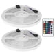 thumbnail image 5 of Tira de luz LED RGB 5050 de 300 LED con control remoto BuyWeek iluminación ambiental, 5 of 12