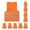 Orange, variant on ZHaobin 12 Pack High Visibility Safety Vest for Traffic Work, Running, Surveyor and Security Guard - Construction Vest with 2 Reflective (Orange)