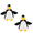 2PK Black & White Penguin, variant on Mighty® : Narwhal Dog Toy : Ultra Durable Plush Toy with Multiple Layers & Reinforced Seams , Washable and Floats , Mighty® Construction