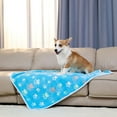 thumbnail image 3 of 1 Pack 3 Blankets Super Soft Fluffy Premium Fleece Pet Blanket Flannel Throw for Dog Puppy Cat Paw 23x16 inch, 3 of 6