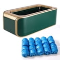 thumbnail image 1 of yeacher Automatic Shoe Cover Dispenser with Anti-Slip Mat for Home, Office, and Cleanroom Use - Includes 100 Disposable Shoe Covers, Green ABS Material, Compact Design (44.2 x 21 x 14cm), 1 of 6